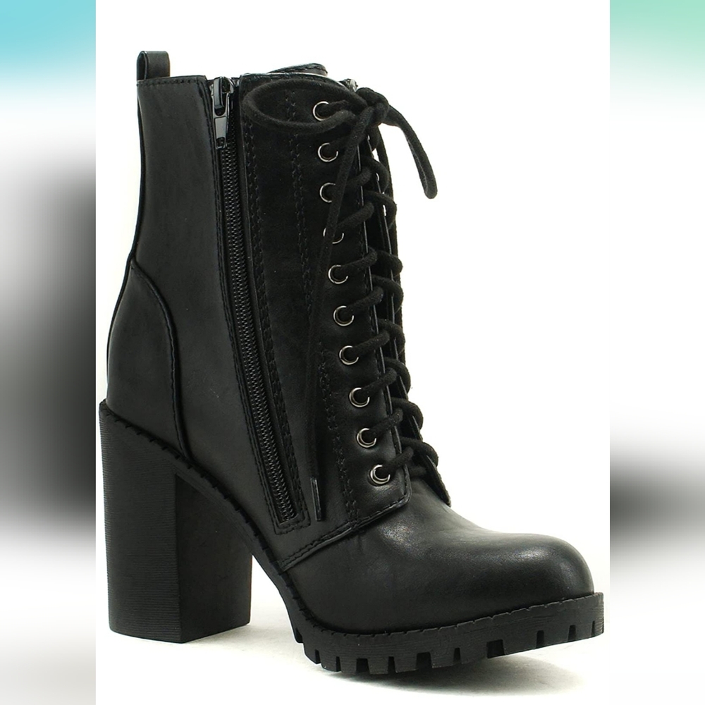Slightly worn heel booties